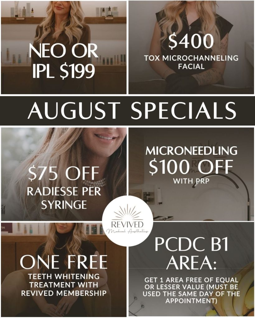 August 2026 monthly specials